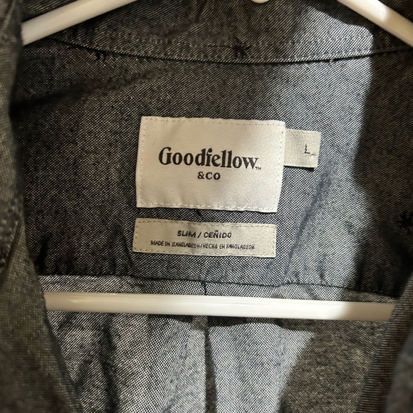 Goodfellow & Co Gray Casual Button Down Shirt size Large. - Picture 4 of 7